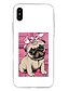זול נרתיקים לאייפון-מגן עבור Apple iPhone XR עמיד לאבק / אולטרה דק / תבנית כיסוי אחורי כלב / חיה רך TPU