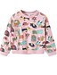 billiga Babyhuvtröjor- och tröjor för flicka-Bebis Flickor Aktiv Dagligen Tryck Långärmad Normal Huvtröja och sweatshirt Rodnande Rosa / Småbarn