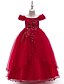 cheap Flower Girl Dresses-Princess Floor Length Flower Girl Dresses Party Polyester Short Sleeve Off Shoulder with Lace