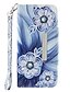 cheap iPhone Cases-Case For Apple iPhone 6s Wallet / Card Holder / Flip Back Cover Flower Hard PU Leather