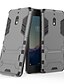 お買い得  スマホケース＆カバー-ケース 用途 Nokia Nokia 2.1 耐衝撃 / スタンド付き バックカバー ソリッド / 鎧 ハード PC