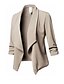 cheap Women&#039;s Blazer&amp;Suits-Women&#039;s Blazer Solid Colored Basic Polyester Daily Plus Size Coat Tops White / Notch lapel collar