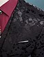 זול חליפות-אנשיו של חתונה מסיבה\אירוע ערב חליפות פתוח גזרה רגילה כפתור אחד עם חזה יחיד דש ישר אריג טפט (Damask) גראפי פוליאסטר
