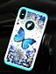 cheap iPhone Cases-Case For Apple iPhone XS / iPhone XR / iPhone XS Max Rhinestone / Translucent Back Cover Butterfly Hard TPU / PC