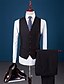 ieftine Costume de tuxedo-Fracuri Standard Fit Vârf Rânduri Duble Șase-butoane Bumbac / Poliester Mată