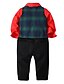 ieftine Seturi-Copii Copil Băieți Set de îmbrăcăminte Manșon Lung Roșu-aprins Dungi Mată Bumbac Petrecere Zilnic Activ De Bază Regulat