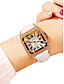 cheap Quartz Watches-Women&#039;s Wrist Watch Square Watch Analog Quartz Ladies Water Resistant / Waterproof Casual Watch / Quilted PU Leather
