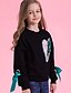 cheap Hoodies &amp; Sweatshirts-Kids Girls&#039; Active Street chic Daily Sports Solid Colored Lace up Long Sleeve Short Cotton Hoodie &amp; Sweatshirt Black