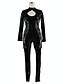 cheap Zentai Suits-Outfits Catsuit Skin Suit Cosplay Motorcycle Girl Adults&#039; Highschool Faux Leather Spandex Fabric Cosplay Costumes Women&#039;s Solid Colored Masquerade