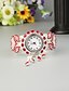 cheap Watches-Women&#039;s Ladies Bracelet Watch Quartz Silver Chronograph Analog - Digital Fashion - Red