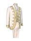 זול תחפושות מהעולם הישן-Prince Baroque Victorian Medieval 18th Century Napoleon Jacket Coat Pants Cosplay Costume Blazer Jacket &amp; Pants Tuxedo Suits &amp; Blazers Tailcoat Men&#039;s Costume Vintage Cosplay Party Evening Party / Top