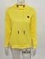 cheap Women&#039;s Hoodies &amp; Sweatshirts-Women&#039;s Going out Hoodie - Solid Colored Yellow XXXL