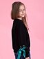 cheap Hoodies &amp; Sweatshirts-Kids Girls&#039; Active Street chic Daily Sports Solid Colored Lace up Long Sleeve Short Cotton Hoodie &amp; Sweatshirt Black