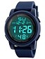cheap Digital Watches-Men&#039;s Sport Watch Digital Watch Digital Sparkle Water Resistant / Waterproof Calendar / date / day Chronograph Digital Black Blue Green / Two Years / Quilted PU Leather / Japanese