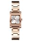 cheap Quartz Watches-SKMEI Women&#039;s Dress Watch Wrist Watch Square Watch Quartz Ladies Water Resistant / Waterproof Casual Watch Cool Analog Rose Gold Blue Pink / One Year / Stainless Steel