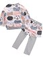 cheap Baby Girls&#039; Clothing Sets-Baby Girls&#039; Basic Daily Geometric Long Sleeve Regular Regular Clothing Set Blushing Pink / Toddler