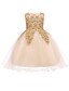 olcso Ruhák-Kids Girls&#039; Active Sweet Party Holiday Solid Colored Sequins Sleeveless Knee-length Dress Blushing Pink