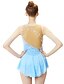 cheap Ice Skating Dresses , Pants &amp; Jackets-Figure Skating Dress Women&#039;s Girls&#039; Ice Skating Dress Outfits Sky Blue Spandex High Elasticity Professional Competition Skating Wear Handmade Fashion Sleeveless Ice Skating Winter Sports Figure