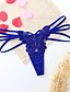 cheap Panties-Women&#039;s Normal Cotton G-strings &amp; Thongs Panties - Lace / Cut Out / Bow, Solid Colored Low Waist Purple Fuchsia Royal Blue One-Size