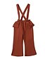cheap Baby Girls&#039; Bottoms-Baby Girls&#039; Vintage Solid Colored Overall &amp; Jumpsuit Brown / Toddler