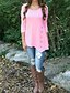 cheap Women&#039;s Blouses &amp; Shirts-Women&#039;s T shirt Solid Colored Round Neck Basic Tops Blushing Pink Black Gray