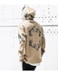 זול טרנינג קפוצ&#039;ון בסיסי-Men&#039;s Hoodie Hooded Geometric Solid Colored Daily Streetwear Hoodies Sweatshirts  Long Sleeve White Black