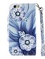 cheap iPhone Cases-Case For Apple iPhone 6s Wallet / Card Holder / Flip Back Cover Flower Hard PU Leather