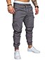 tanie Bojówki-Męskie Spodnie cargo Uprawiający jogging Spodnie Elastyczny pas Solidne kolory Pełna długość Szczupła Czarny Biały