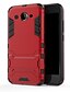 cheap Huawei Case-Case For Huawei Huawei Y3 (2017) Shockproof / with Stand Back Cover Solid Colored / Armor Hard PC