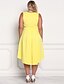 cheap Plus Size Dresses-Women&#039;s Daily Basic Sheath Dress High Waist Deep V Cotton Black Fuchsia Yellow XL XXL XXXL