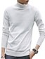 cheap Men&#039;s Sweaters &amp; Cardigans-Men&#039;s Going out Solid Colored Long Sleeve Regular Pullover Sweater Jumper, Turtleneck Black / Wine / White M / L / XL