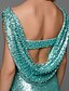 cheap Evening Dresses-Mermaid / Trumpet Sparkle &amp; Shine Prom Formal Evening Dress Scoop Neck Sleeveless Sweep / Brush Train Sequined with Beading Sequin 2020