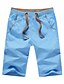 זול מכנסיים קצרים מודפסים-בגדי ריקוד גברים ישר משוחרר שורטים אחיד באורך הברך מכנסיים קזו&#039;אל ליציאה רזה חאקי כחול כהה מיקרו-אלסטי / אביב