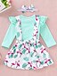 cheap Sets-Toddler Girls&#039; Active Basic Print Long Sleeve Clothing Set Light Green