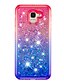お買い得  サムスン用ケース-Case For Samsung Galaxy J8 (2018) / J7 (2018) / J6 (2018) Rhinestone / Flowing Liquid / Translucent Back Cover Color Gradient Hard TPU
