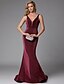 cheap Special Occasion Dresses-Mermaid / Trumpet Sparkle &amp; Shine Formal Evening Dress Y Neck Sleeveless Sweep / Brush Train Sequined with Sequin 2020
