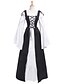 cheap Historical &amp; Vintage Costumes-Queen Retro Vintage Medieval Renaissance Ball Gown Vacation Dress Dress Outfits Women&#039;s Costume Red / White / White / Black Vintage Cosplay Long Sleeve Floor Length Ankle Length