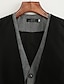 abordables Gilets-Homme Gilet de costume Gilet Formel Mariage Travail Entreprise 1920s Casual Chic Coton Polyester Couleur Pleine Mince Noir Marron Gilet
