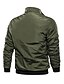 cheap Men&#039;s Jackets &amp; Coats-Men&#039;s Daily / Going out Basic / Punk &amp; Gothic Spring &amp;  Fall / Winter / Fall &amp; Winter Regular Jacket, Solid Colored Stand Long Sleeve Polyester Embroidered Blue / Black / Army Green