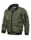 cheap Men&#039;s Jackets &amp; Coats-Men&#039;s Daily / Going out Basic / Punk &amp; Gothic Spring &amp;  Fall / Winter / Fall &amp; Winter Regular Jacket, Solid Colored Stand Long Sleeve Polyester Embroidered Blue / Black / Army Green