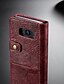 abordables Fundas y carcasas para móvil-Case For Samsung Galaxy S8 Plus Wallet / Card Holder / with Stand Full Body Cases Solid Colored Hard PU Leather