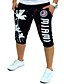 tanie Szorty casualowe-Loose Active Sweatpants Shorts Drawstring Print Letter Daily Sports Active Basic White Black Micro-elastic