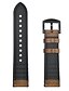 billige Smartwatch bånd-1 pcs Smart Watch Band for Samsung Galaxy Huami Amazfit Bip Younth Watch Watch 46mm Genuine Leather Smartwatch Strap Sport Band Classic Buckle Replacement  Wristband