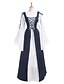 cheap Historical &amp; Vintage Costumes-Queen Retro Vintage Medieval Renaissance Ball Gown Vacation Dress Dress Outfits Women&#039;s Costume Red / White / White / Black Vintage Cosplay Long Sleeve Floor Length Ankle Length