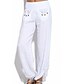 tanie Spodnie damskie-Damskie Typu Chino Spodnie Podstawowy Codzienny Solidne kolory Biały S / Puszysta