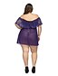 cheap Women&#039;s Sleep &amp; Lounge-Women&#039;s Backless Plus Size Sexy Lace Lingerie Nightwear Solid Colored Black Red Purple One-Size