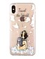 cheap iPhone Cases-Case For Apple iPhone XS / iPhone XR / iPhone XS Max Flowing Liquid / Transparent / Pattern Back Cover Dog / Mandala / Butterfly Hard TPU