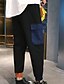 זול מכנסי גברים-בגדי ריקוד גברים סגנון רחוב יומי צ&#039;ינו / מכנסי מטען מכנסיים - קולור בלוק שחור חאקי XL XXL XXXL
