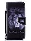 abordables Étuis, coques de téléphone-Coque Pour Samsung Galaxy S7 edge Portefeuille / Porte Carte / Antichoc Coque Intégrale Lion Dur faux cuir