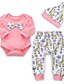 cheap Baby Girls&#039; Clothing Sets-Baby Girls&#039; Street chic Daily Print Long Sleeve Regular Clothing Set Blushing Pink / Toddler